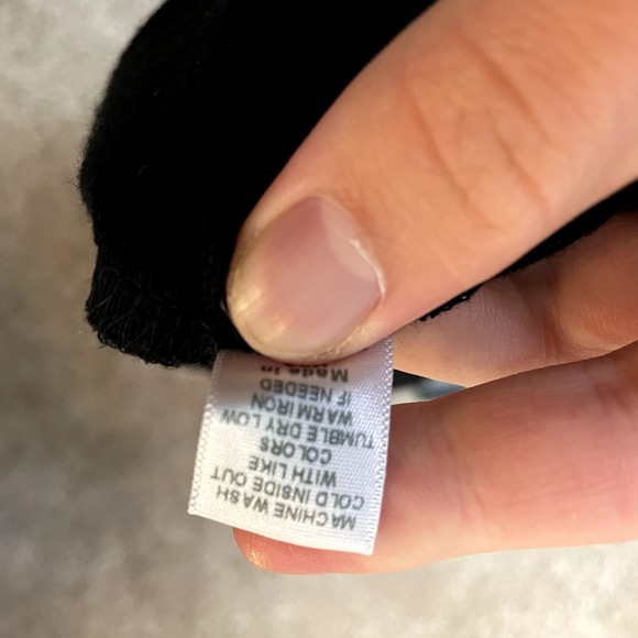 MONROW Layered Printed Soft Sweatshirt in Black & White Size XS - Picture 16 of 16